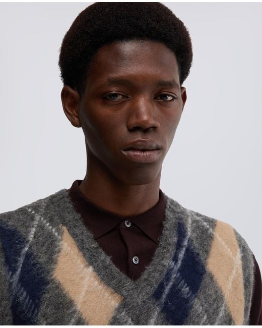 Aspesi Weste Aus Shetland-Wolle in Blue für Herren