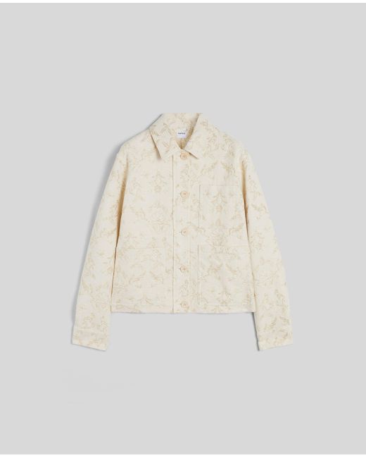 Aspesi Natural Jacke Aus Lurex-Jacquard