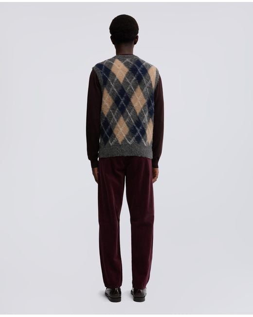 Aspesi Weste Aus Shetland-Wolle in Blue für Herren