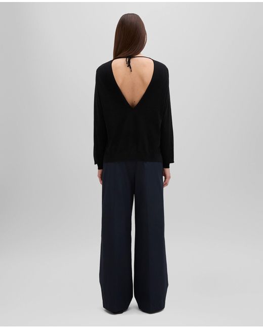 Aspesi Black Pullover Aus Baumwolle Mit RãCkenausschnitt