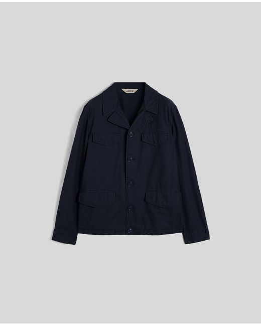 Aspesi Jacke Mash Aus Canvas in Blue für Herren
