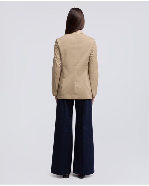 Aspesi Natural Dekonstruierte, Einreihige Jacke Aus Baumwoll-Koper