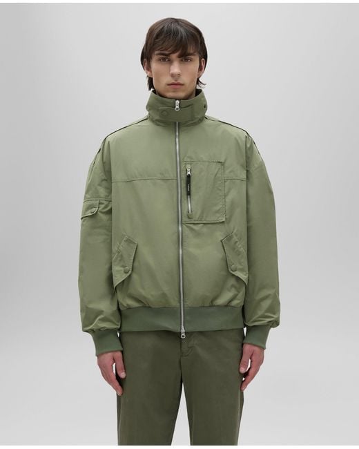 Aspesi Bomberjacke Lako Aus Taft in Green für Herren