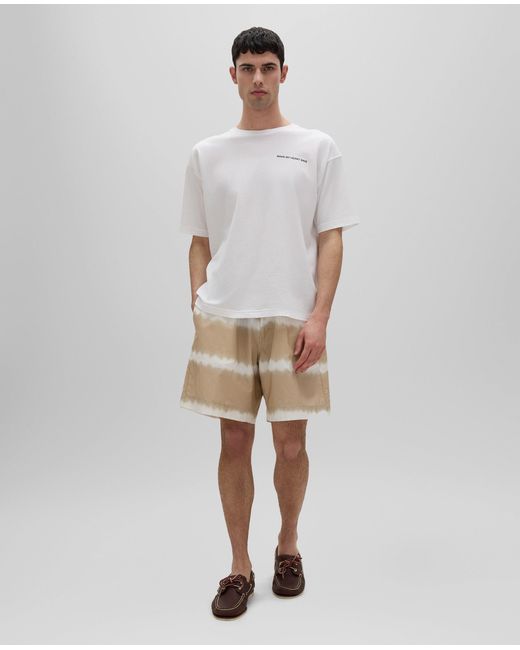 Aspesi Bermuda-Shorts Aus Baumwolle Mit Tie-Dye-Print in White für Herren