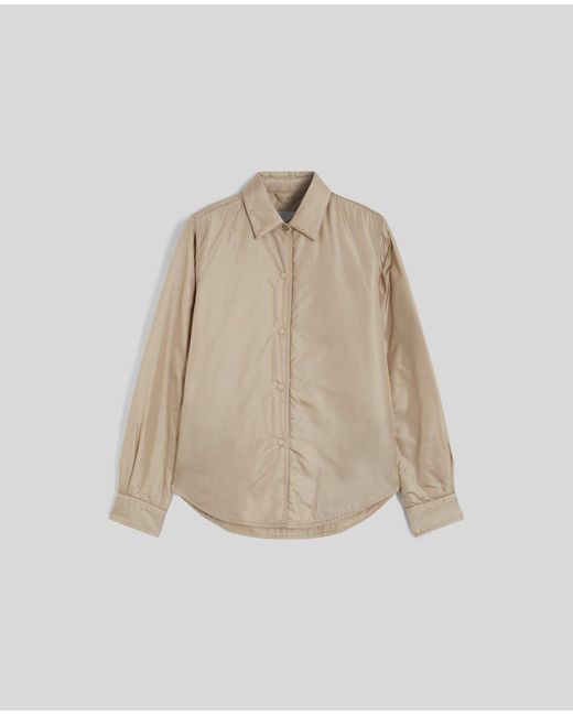 Aspesi Natural Hemdjacke Glue Aus Wattiertem Nylon