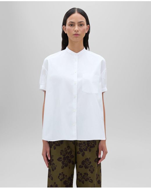 Camicia A Maniche Corte di Aspesi in White