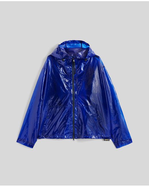Aspesi Polyester-Organza-Jacke in Blue für Herren