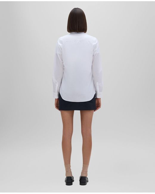 Aspesi White Hemd Aus Baumwoll-Popeline