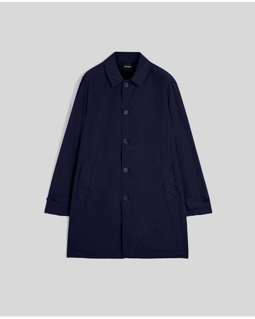 Aspesi Regenjacke Aus Kompaktem Nylon in Blue für Herren