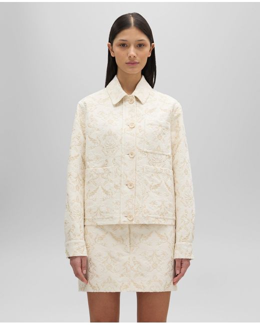 Aspesi Natural Jacke Aus Lurex-Jacquard