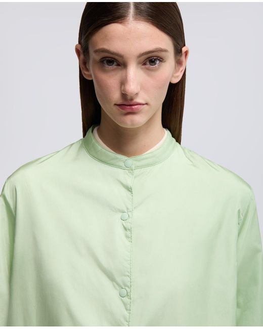 Aspesi Green Technische Hemdjacke Aus Taft