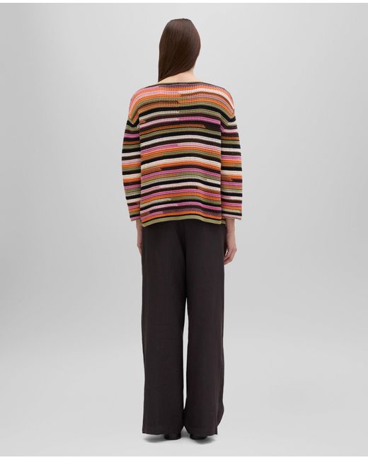 Aspesi Multicolor Pullover Aus Baumwolle Mit Bateauausschnitt
