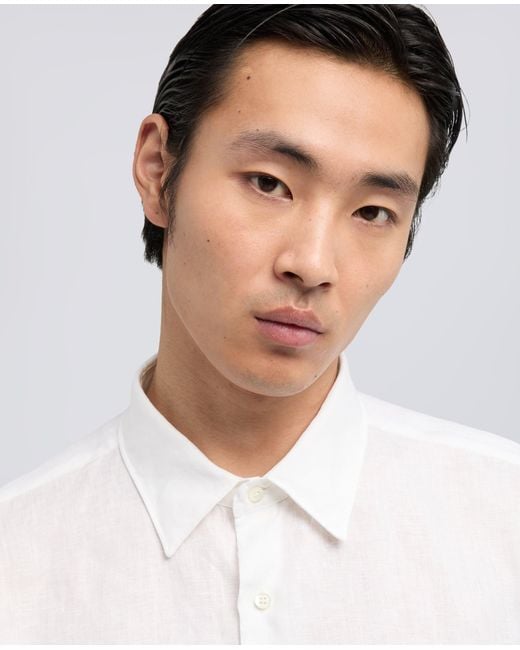 Aspesi Hemd Aus Japanischem Chambray in White für Herren