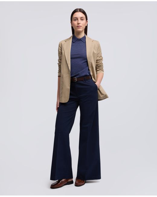 Aspesi Natural Dekonstruierte, Einreihige Jacke Aus Baumwoll-Koper