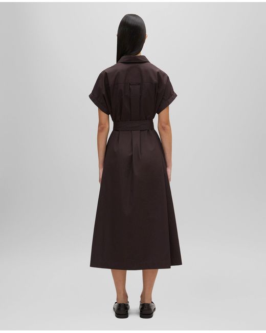 Aspesi Purple Langes Kleid Mit GãRtel