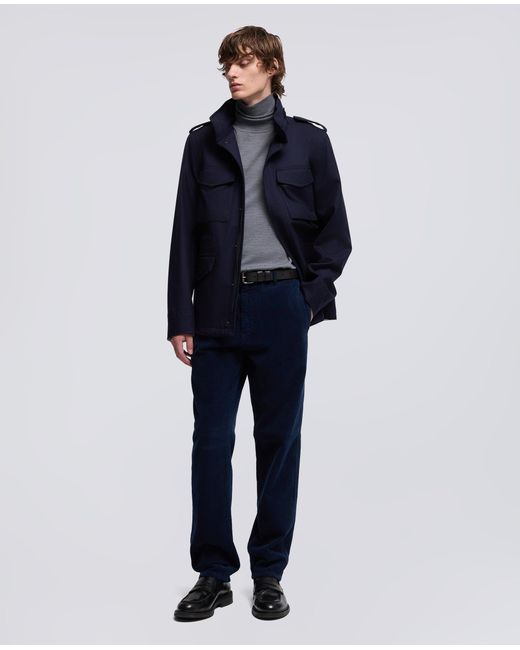 Mini Field Jacket Cot di Aspesi in Blue da Uomo