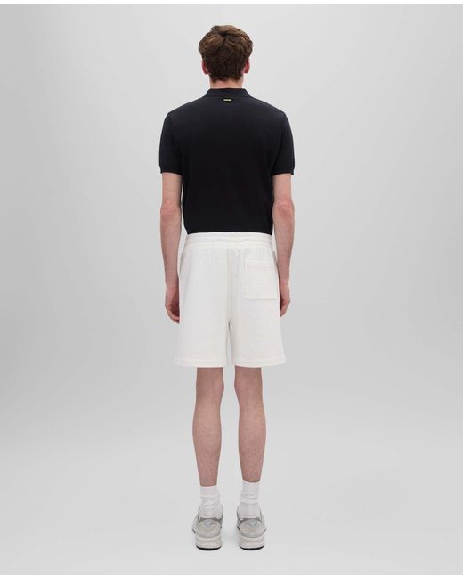 Aspesi Bermuda-Shorts Aus Stuckgefarbter, Gebursteter Baumwolle in White für Herren