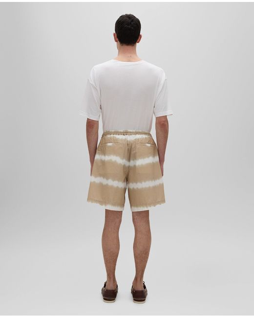 Aspesi Bermuda-Shorts Aus Baumwolle Mit Tie-Dye-Print in White für Herren