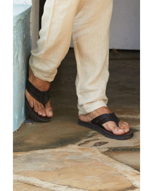 Aspiga Brown Sustainable Leather Handmade Sandals for men