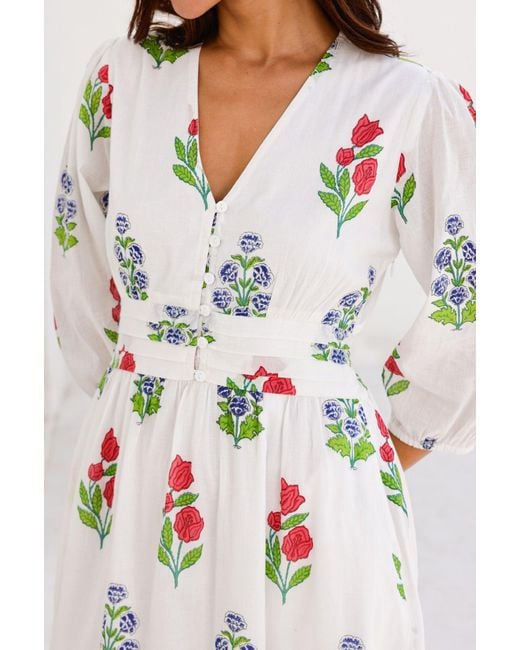 Aspiga White Jyoti Organic Cotton Dress