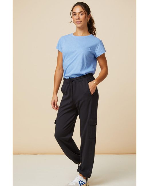 Aspiga Blue Sustainable Organic Cotton T-Shirt Round Neck Light