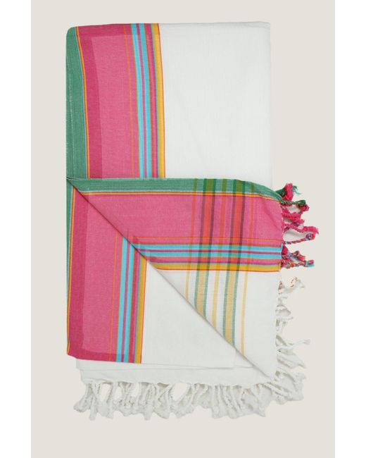 Aspiga Pink Sustainable Handmade Kenyan Kikoy Towel Cotton Summer Holiday Gifting