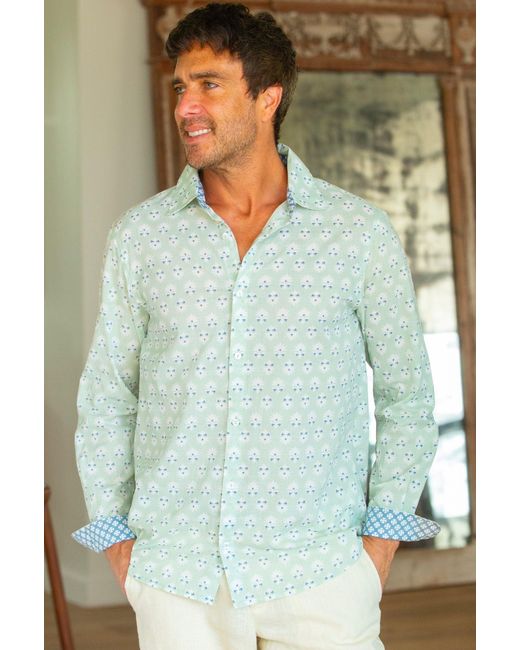 Aspiga Green Sustainable Organic Cotton Shirt Mint for men