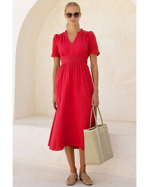 aspiga midi dresses Women's Pink Midi Dresses