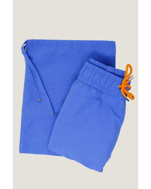 Aspiga Blue Sustainable Recycled Polyester Swim Short Plain Summer Beach Holiday S-Xxl for men