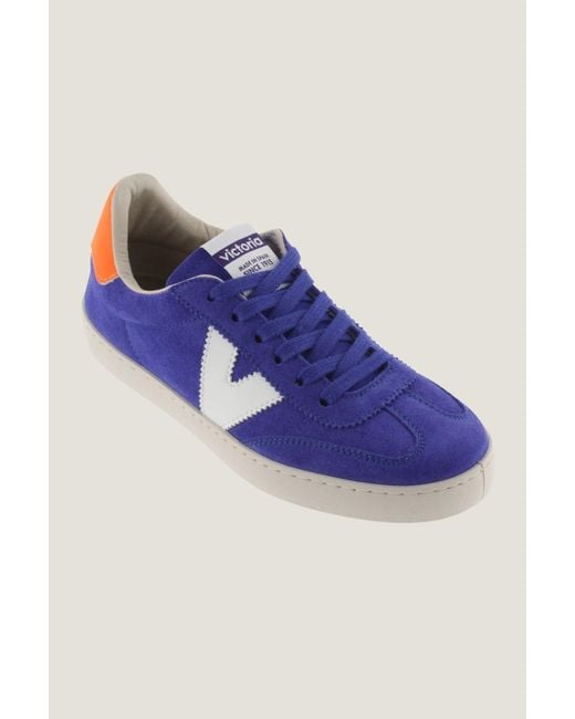 Victoria Blue Aspiga Sustainable Ladies Berlin High Top Trainers Leather