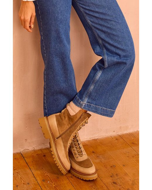 Alpe Natural Aspiga Ethical Lace Up Nordic Bovine Leather And Suede Boots