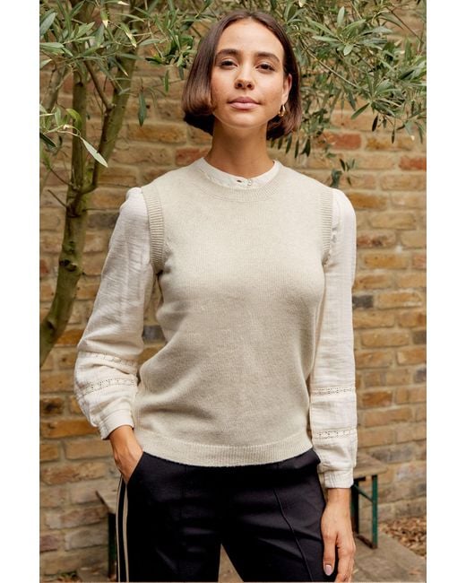 Aspiga Natural Sustainable Crew Neck Rib Detail Tank Autumn Layers