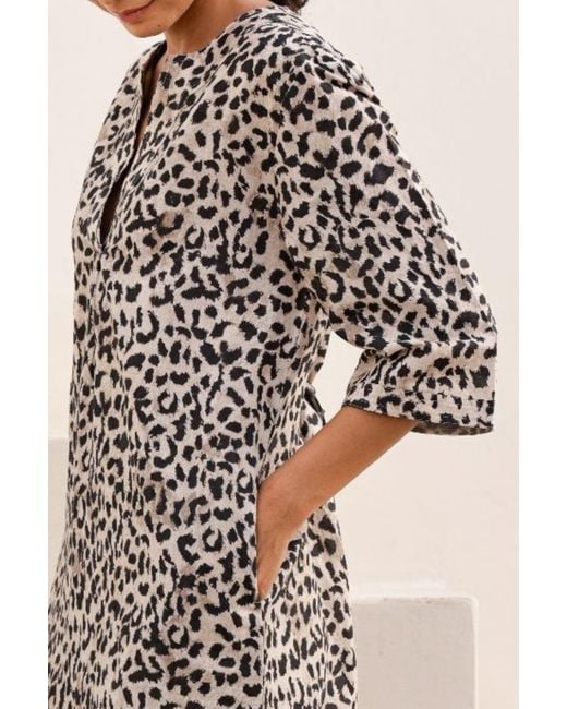 Aspiga Multicolor Ladies Sustainable Calvi Dress Leopard Printed