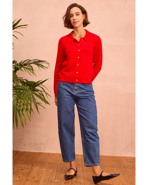 Aspiga Blue Ladies Barrel Organic Cotton Jean Mid Wash