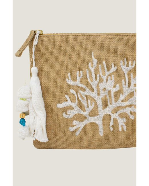 Aspiga Ladies Sustainable Clutch Woven Natural