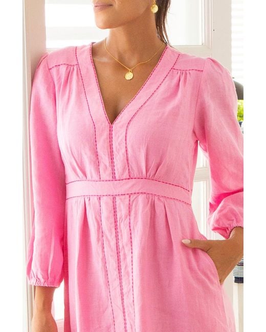 Aspiga Pink Ladies Sustainable Jamila Dress Summer Holiday