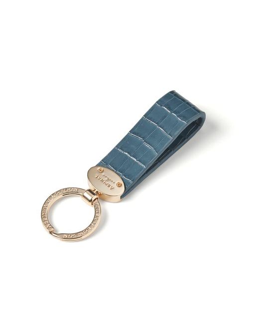 Aspinal Blue Oval Loop Keyring
