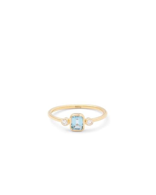 Aspinal Metallic Gemstone Ring