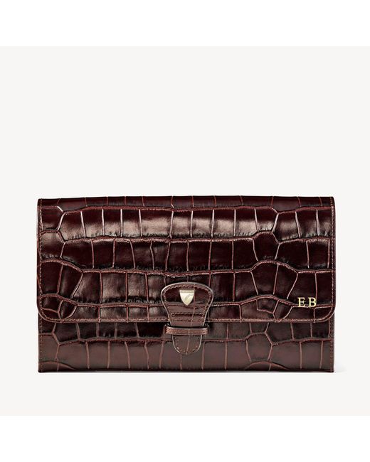 Aspinal Brown Travel Wallet