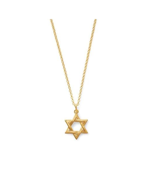 Aspinal Metallic Star Of David Pendant Necklace