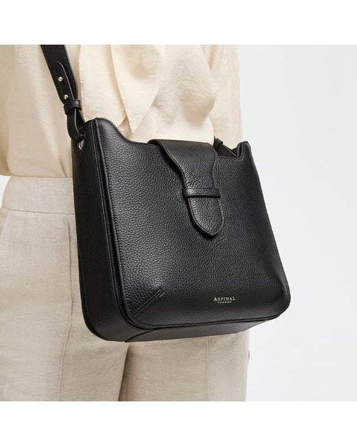 Aspinal Black Ella Hobo
