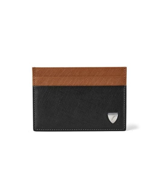 Aspinal Black Slim Credit Card Holder