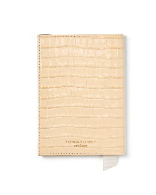 Aspinal Natural Passport Cover