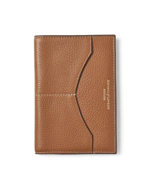 Aspinal Brown Hudson Passport Cover