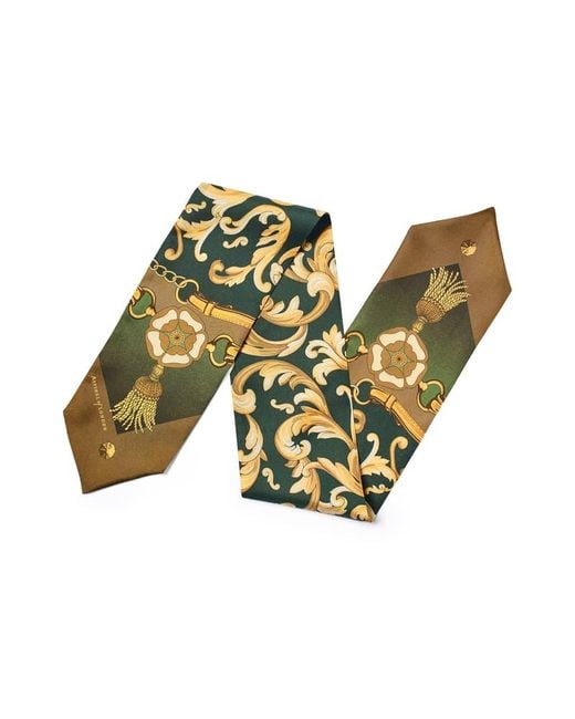 Aspinal Green Signature Silk Neck Bow