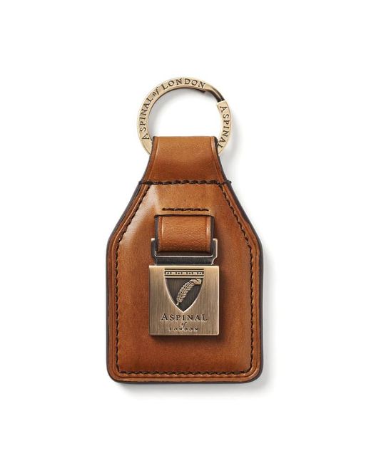 Aspinal Brown Shield Plaque Keyring
