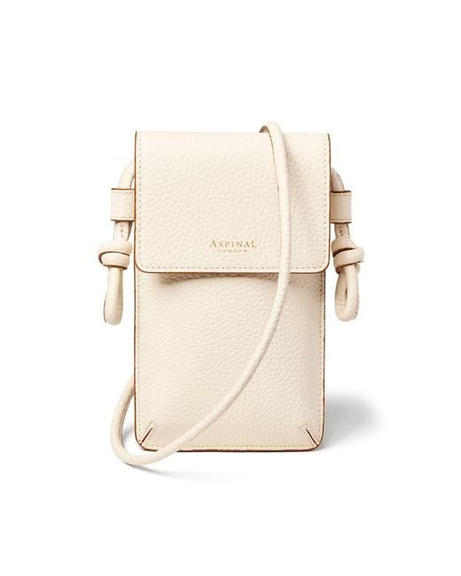 Aspinal Natural Ella Phone Pouch