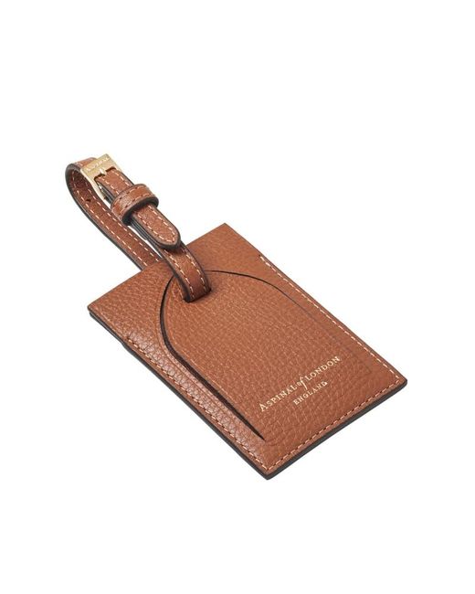 Aspinal Brown Hudson Luggage Tag