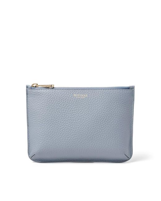 Aspinal Blue Medium Ella Pouch