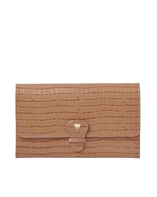 Aspinal Brown Travel Wallet
